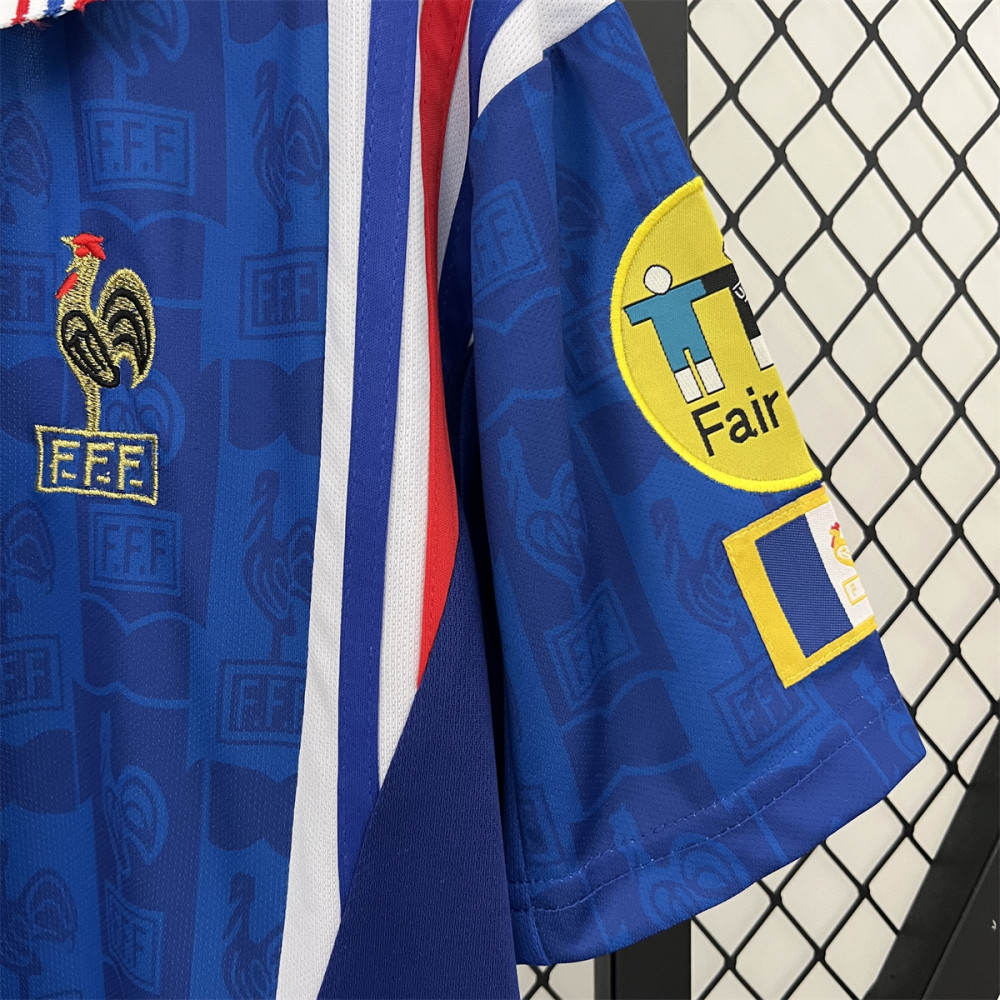 Retro France 1996 Home jersey Fan Version
