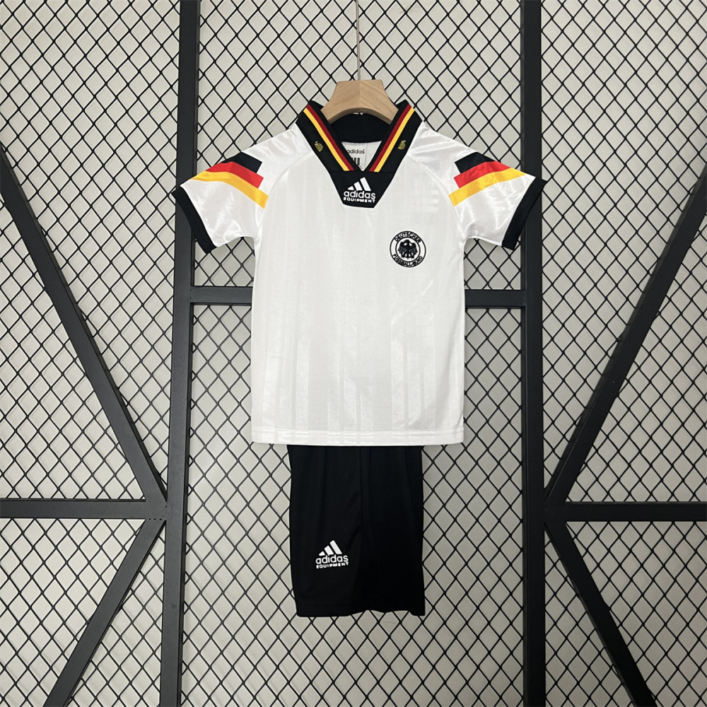 Retro Germany 1992 Home  jersey Kid Kits Size 16-28