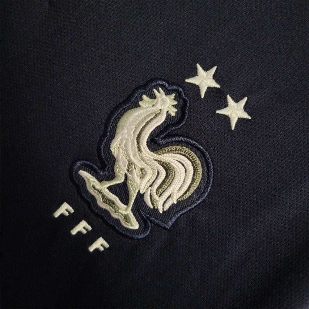 Retro France 2018 Home Long Sleeves jersey Fan Version