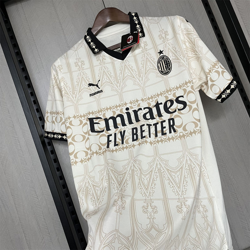 2023/24 AC Milan Beige Jersey Fan Version