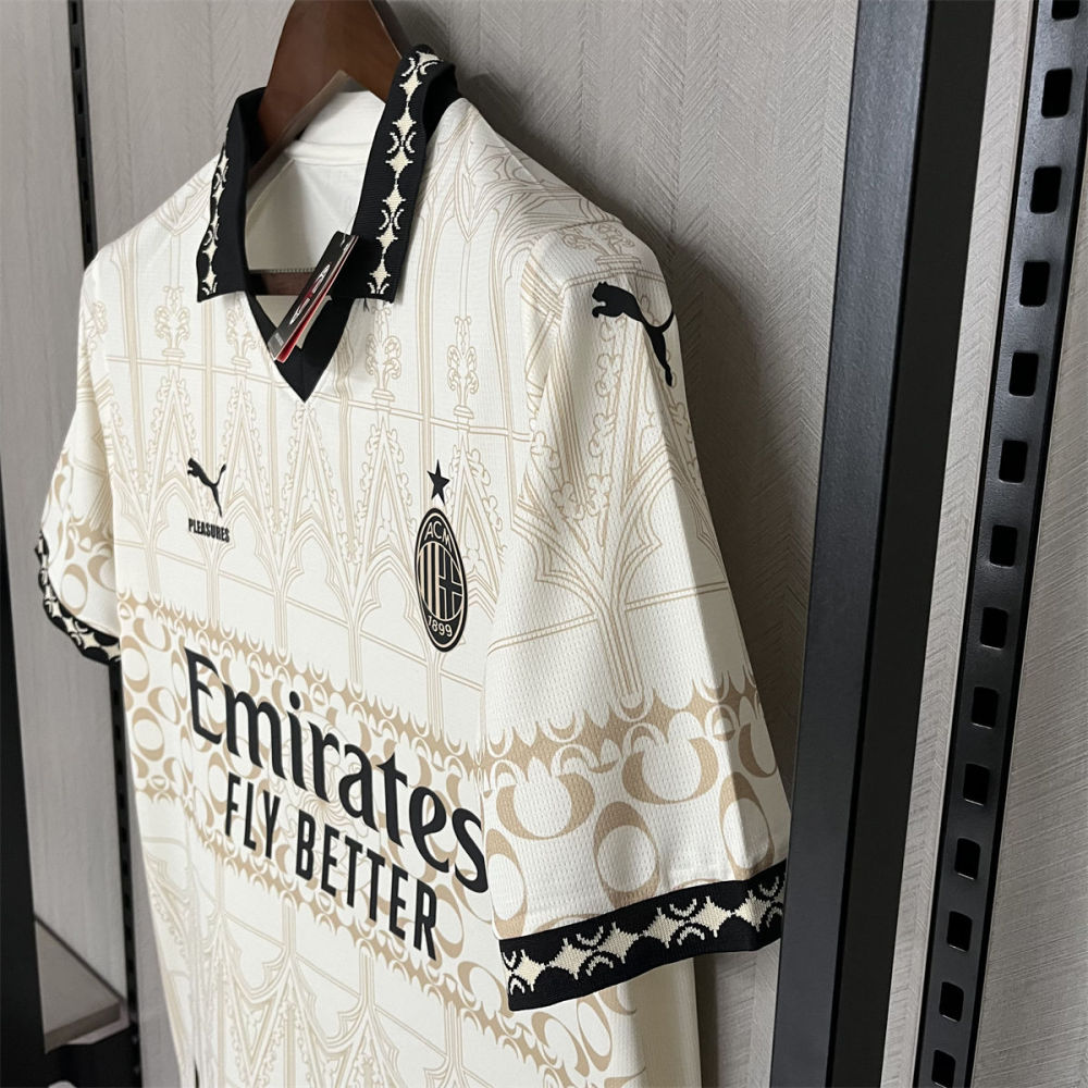 2023/24 AC Milan Beige Jersey Fan Version