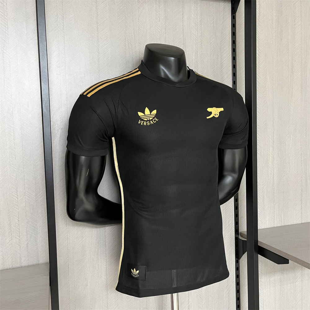 2024/25 Arsenal (Versace Co-branded Edition) Black Special edition Jersey Player Version