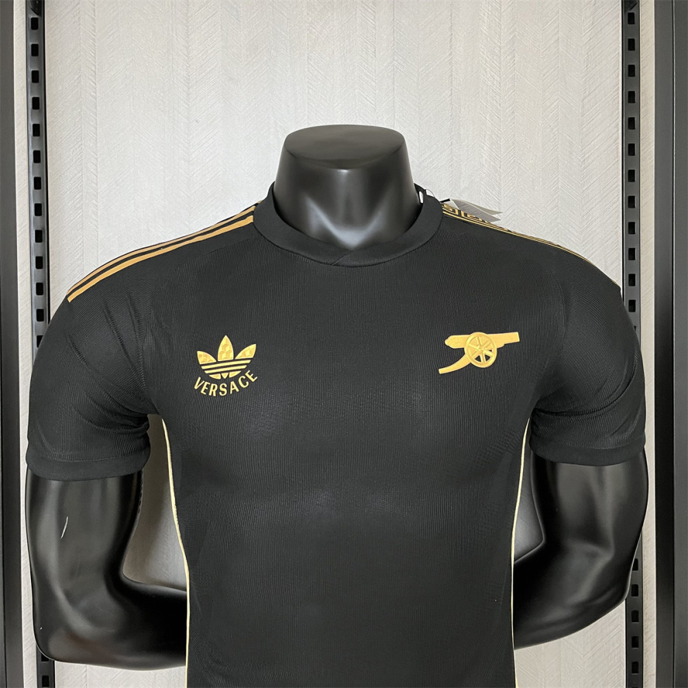 2024/25 Arsenal (Versace Co-branded Edition) Black Special edition Jersey Player Version