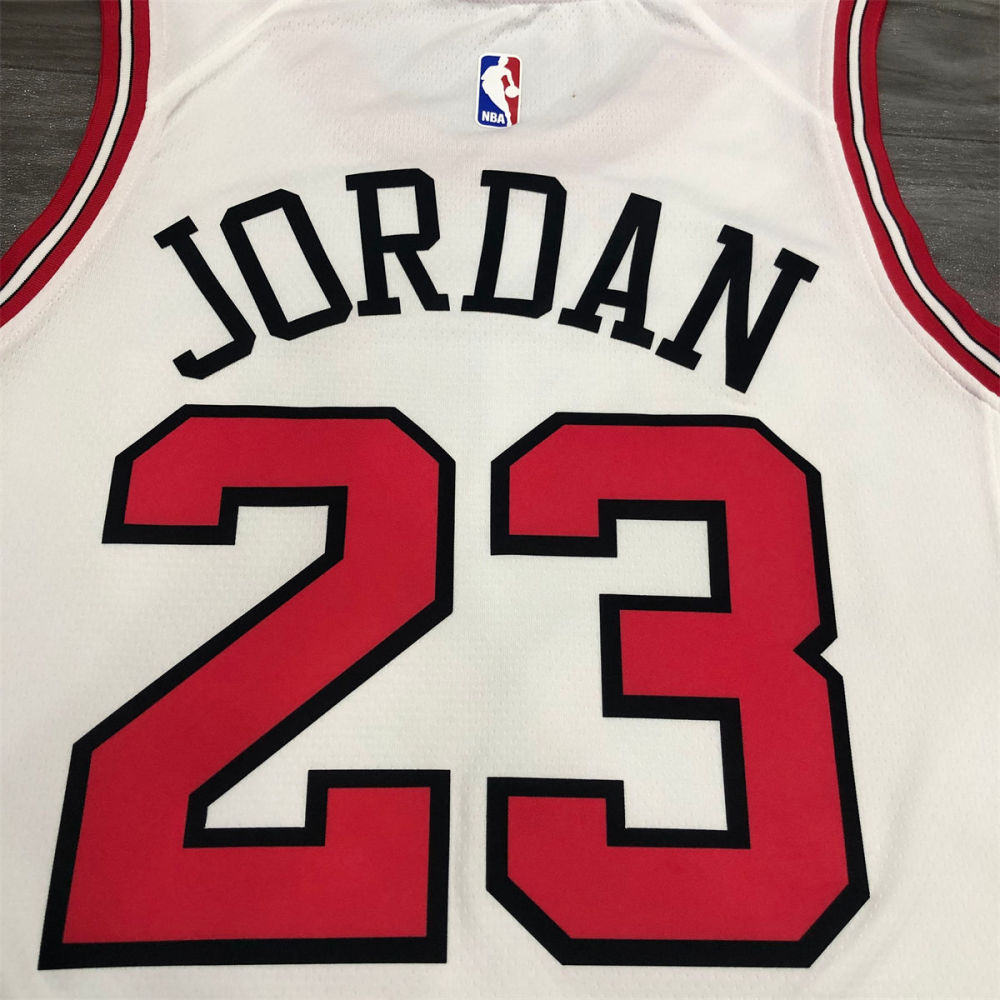 NBA Chicago Bulls Round neck White Jersey JORDAN#23 S-XXL