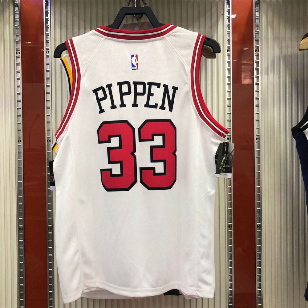 NBA Chicago Bulls Round neck White Jersey PIPPEN#33 S-XXL