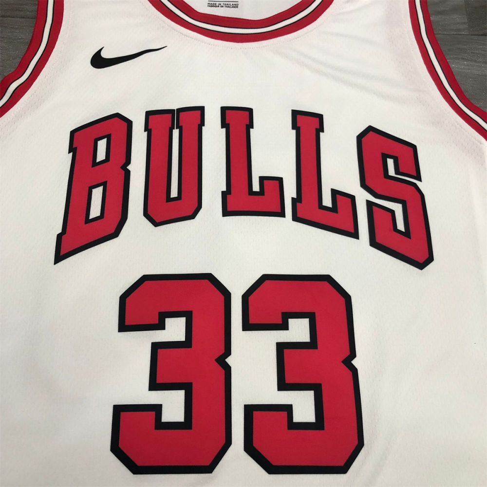NBA Chicago Bulls Round neck White Jersey PIPPEN#33 S-XXL