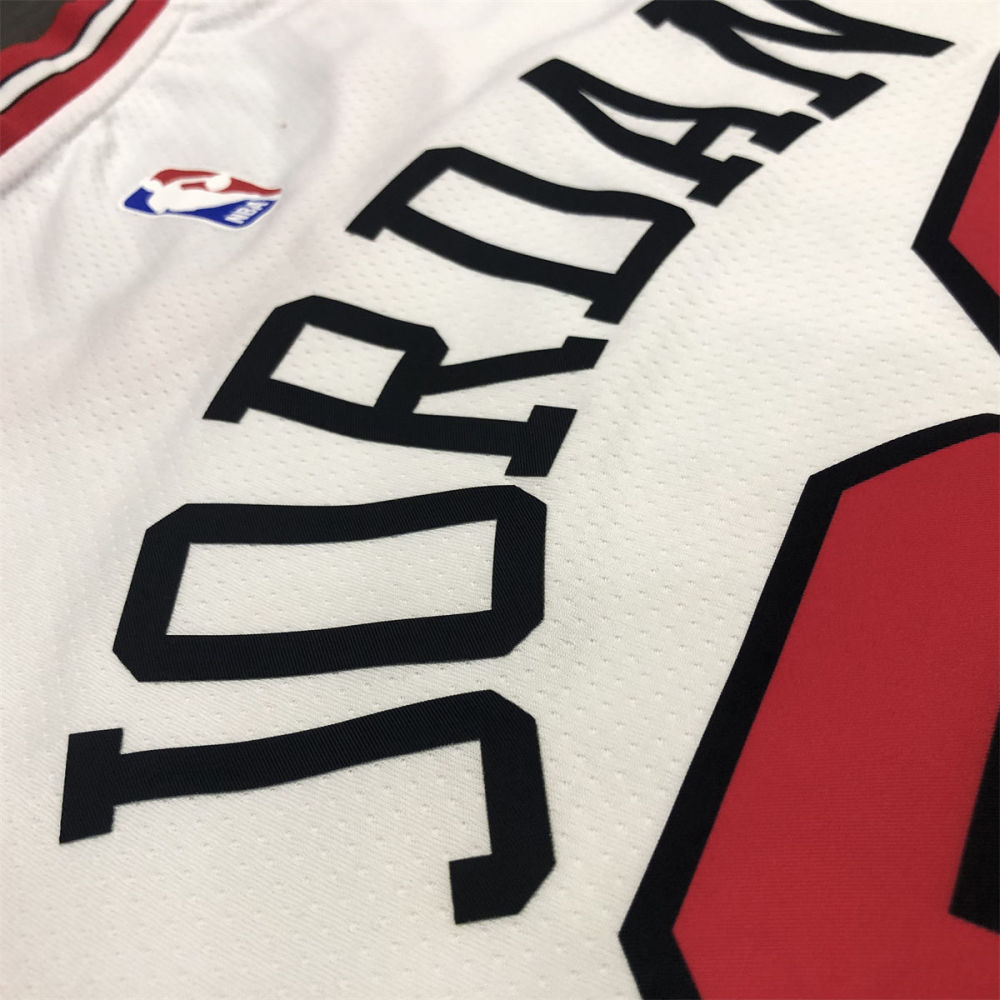 NBA Chicago Bulls Round neck White Jersey JORDAN#23 S-XXL
