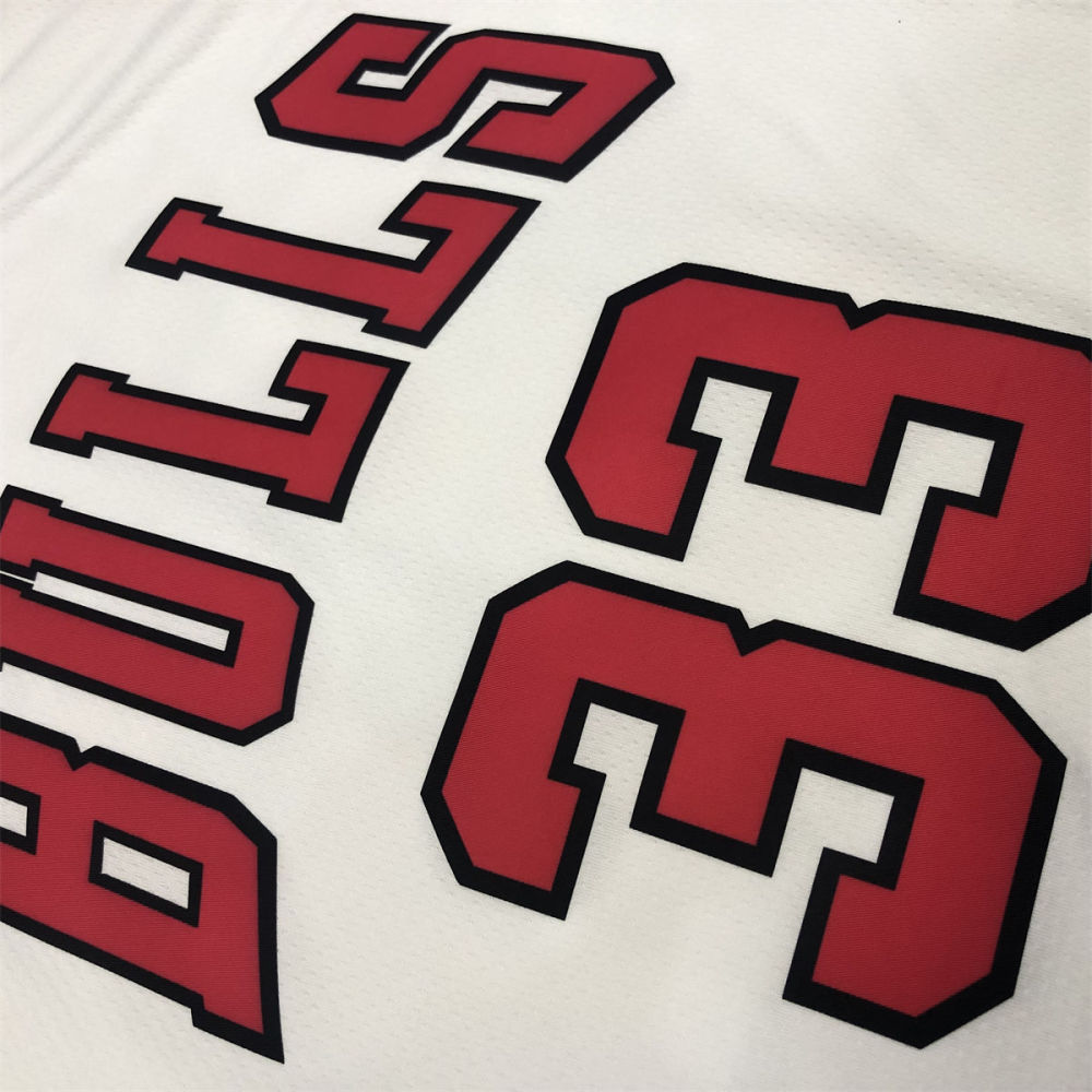 NBA Chicago Bulls Round neck White Jersey PIPPEN#33 S-XXL