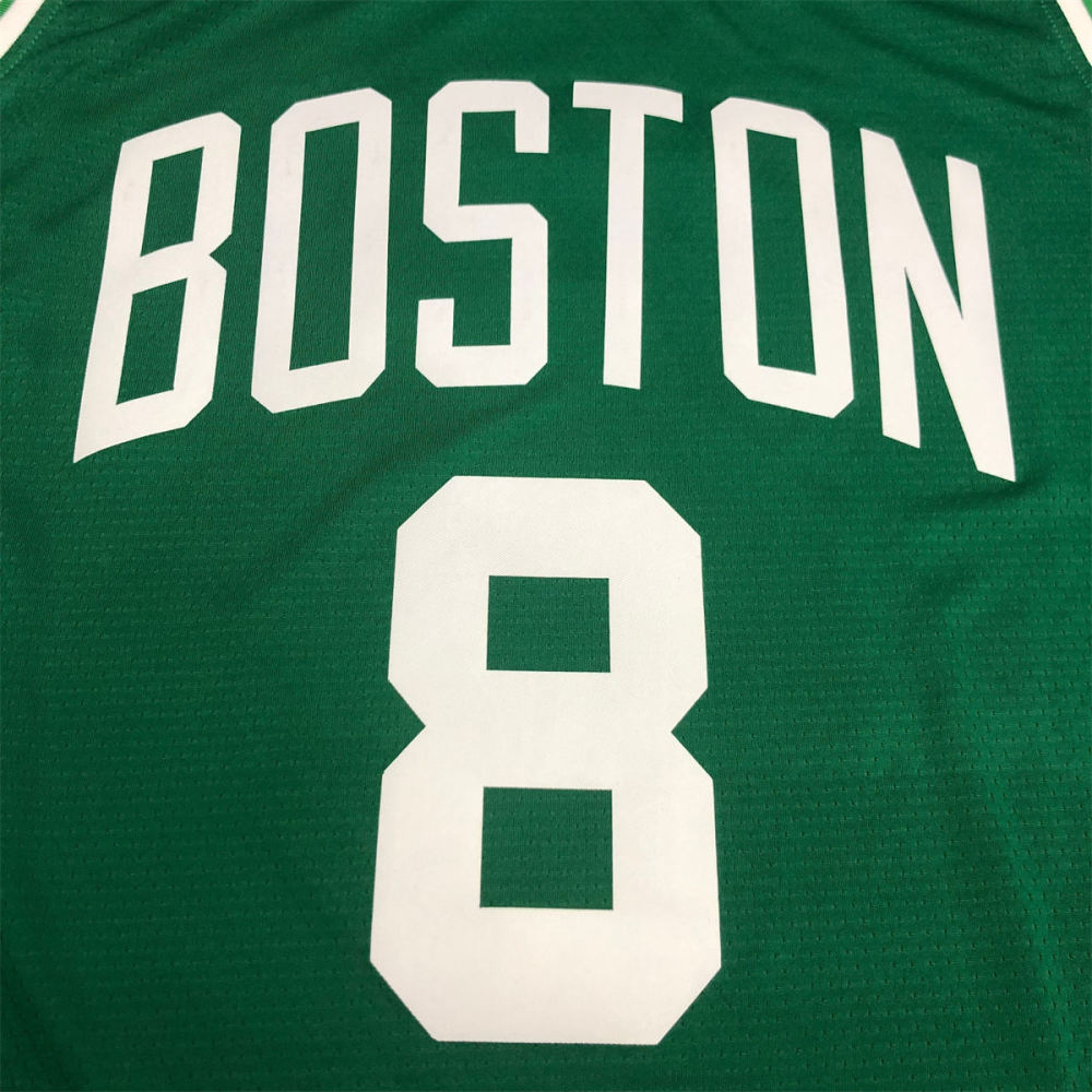 NBA Boston Celtics round neck Retro Green Jersey Walker#8 S-XXL