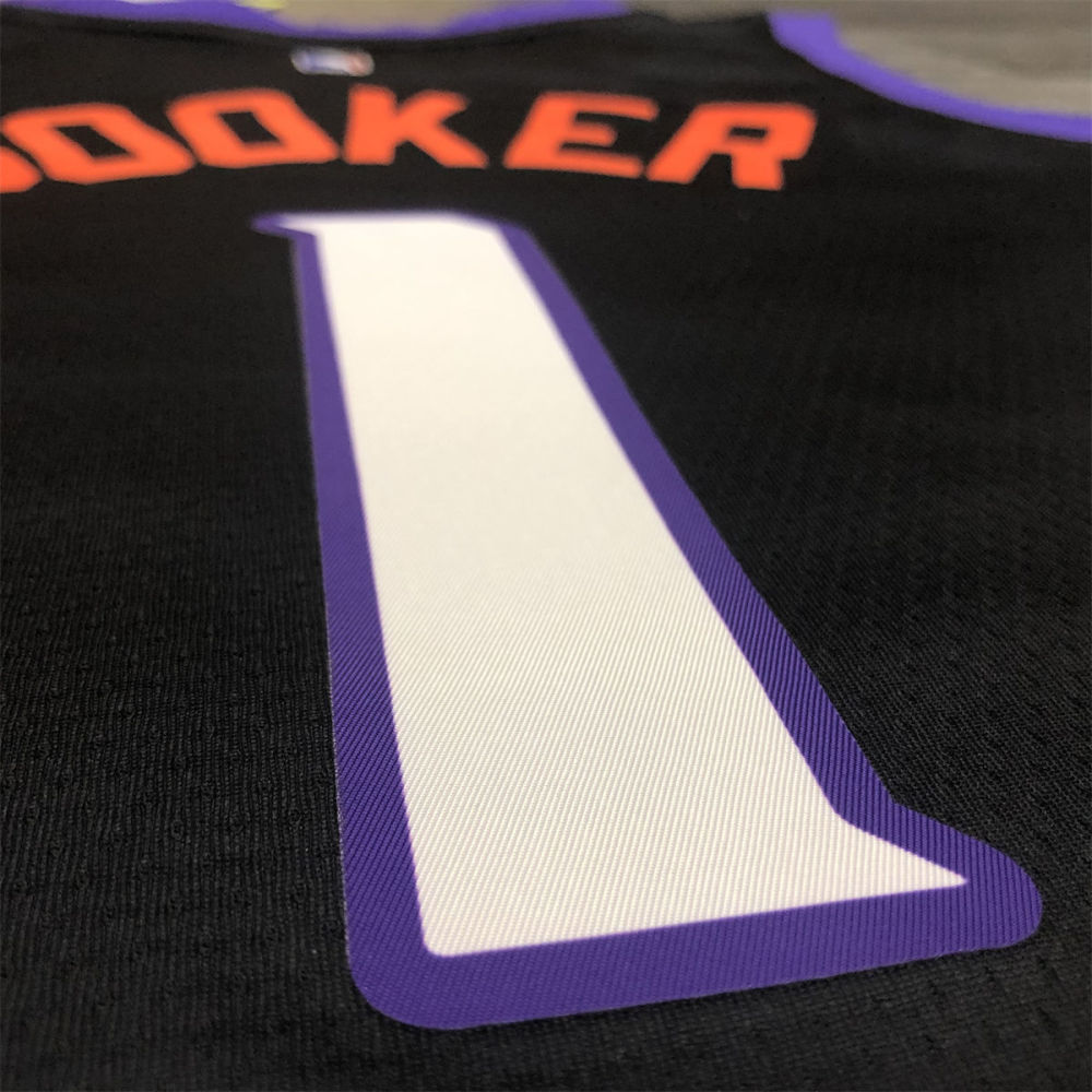 NBA Phoenix Suns Round neck Black jersey BOOKER#1 S-XXL