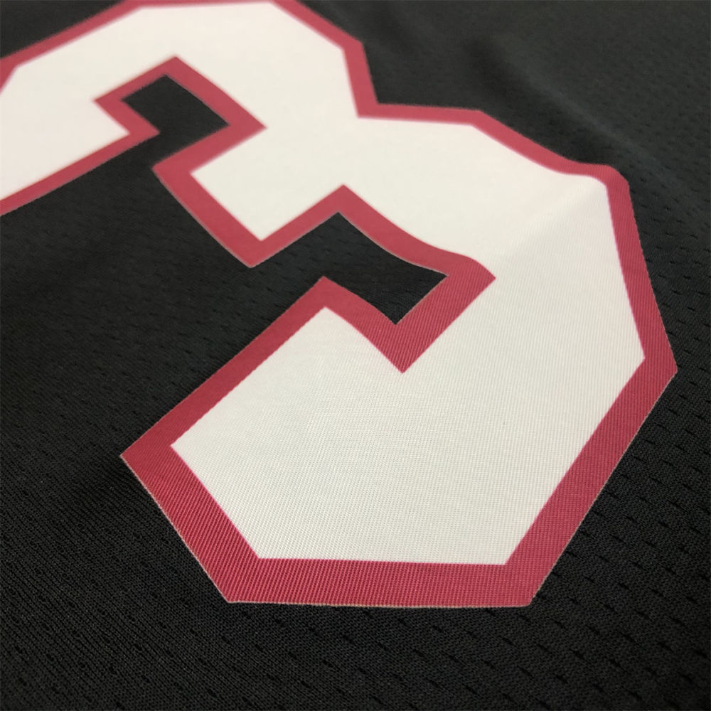 NBA Miami Hearts V-Neck Black Jersey WADE#3 S-XXL
