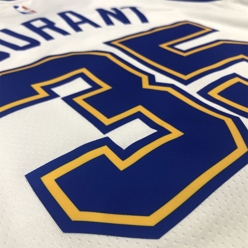 NBA Golden State Warriors Round neck White Jersey DURANT#35 S-XXL