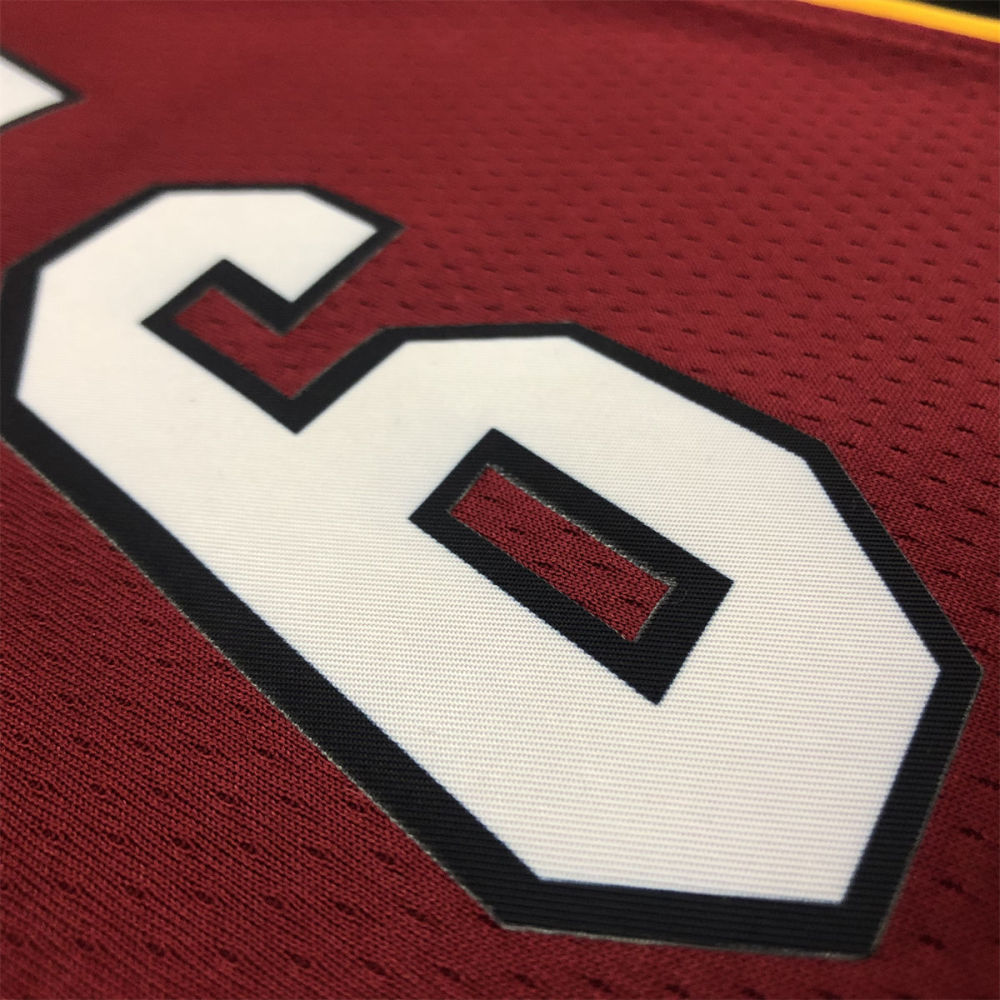 NBA Miami Hearts V-Neck Red Jersey JAMES#6 S-XXL