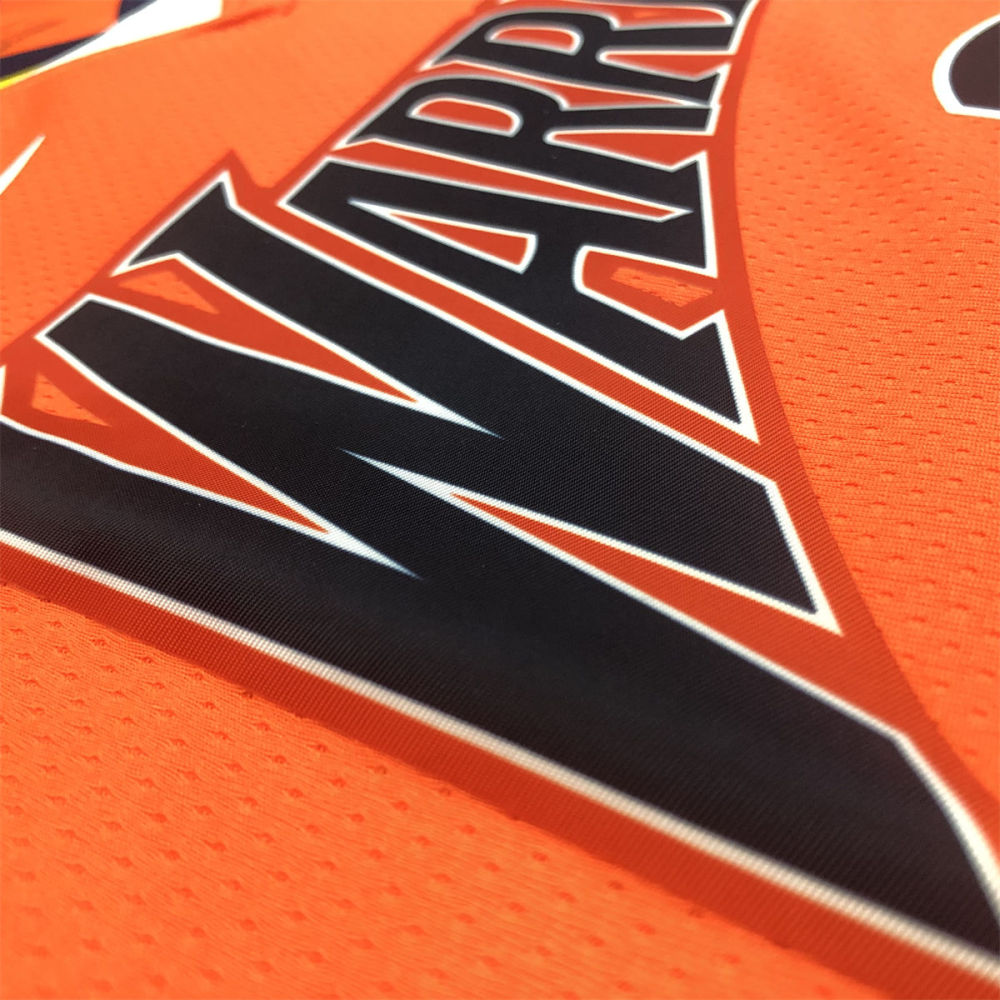 NBA Golden State Warriors V neck Orange Jersey CURRY#30 S-XXL