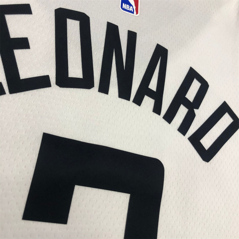 NBA Los Angeles Clippers V neck White Jersey LEONARD#2 S-XXL