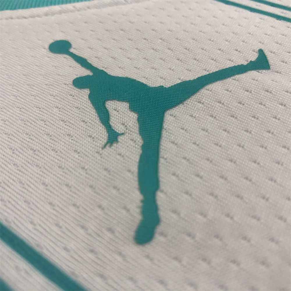 NBA Charlotte Hornets V-Neck White Jersey BALL#2 S-XXL
