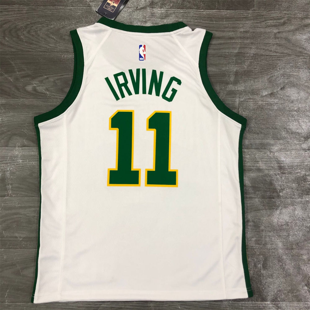 NBA Boston Celtics Round Neck White Jersey IRVING #11 S-XXL