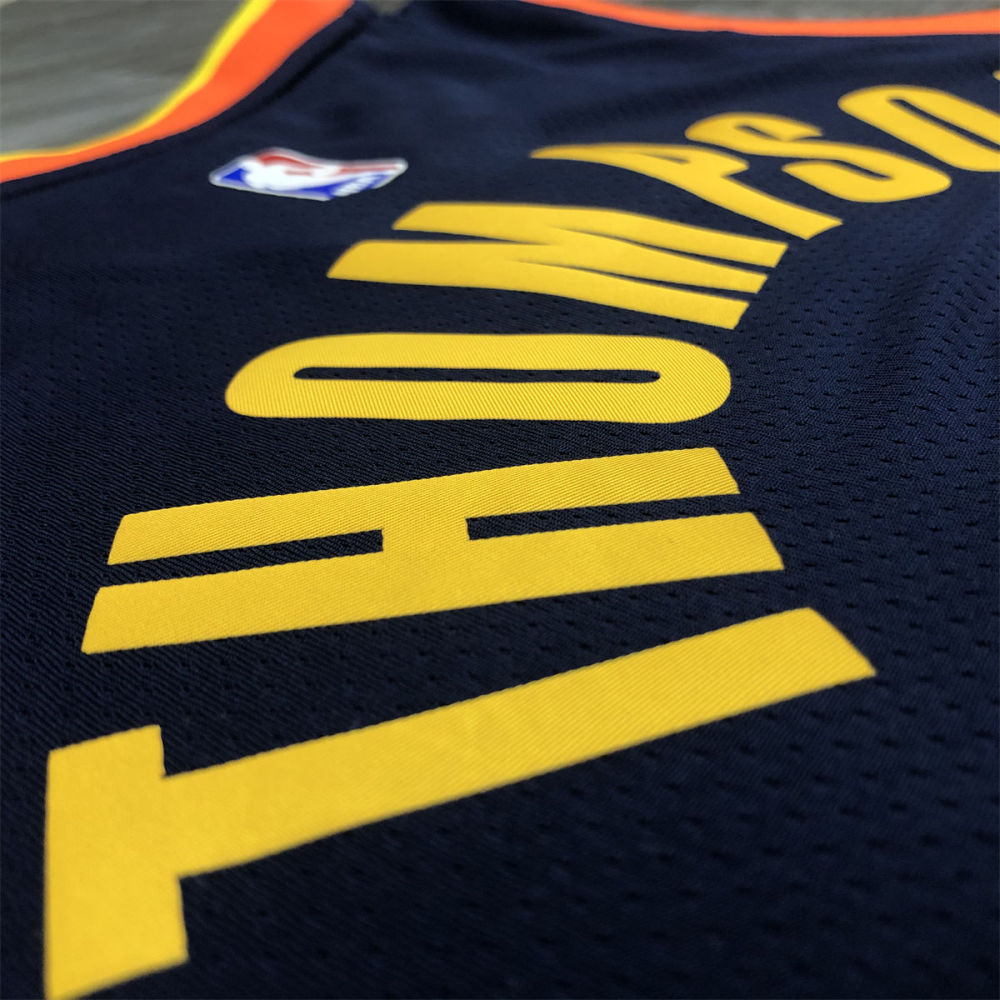 NBA Golden State Warriors V neck Black Jersey THOMPSON#11 S-XXL