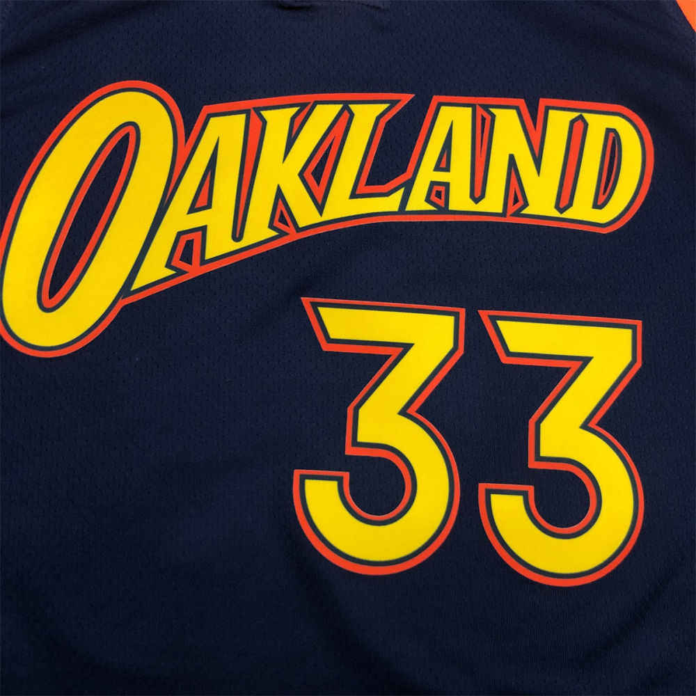 NBA Golden State Warriors V neck Black Jersey WISEMAN#33 S-XXL