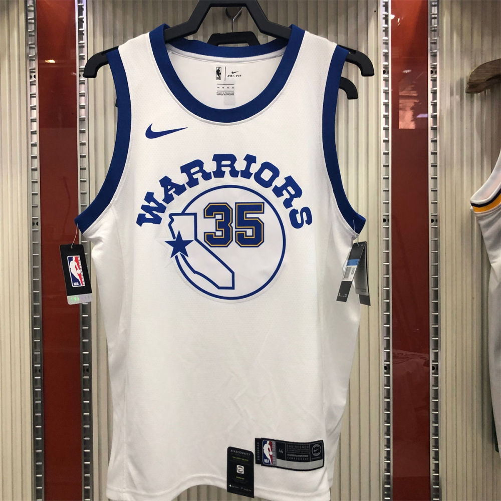 NBA Golden State Warriors Round neck White Jersey DURANT#35 S-XXL