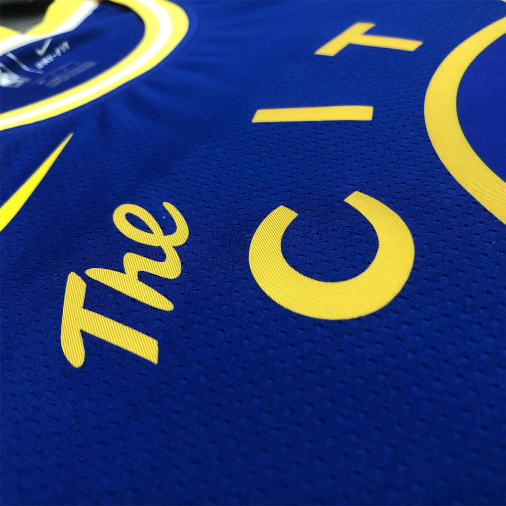 NBA Golden State Warriors Round neck Blue Jersey THOMPSON#11 S-XXL