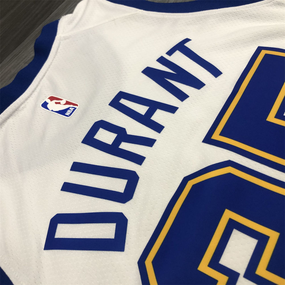NBA Golden State Warriors Round neck White Jersey DURANT#35 S-XXL