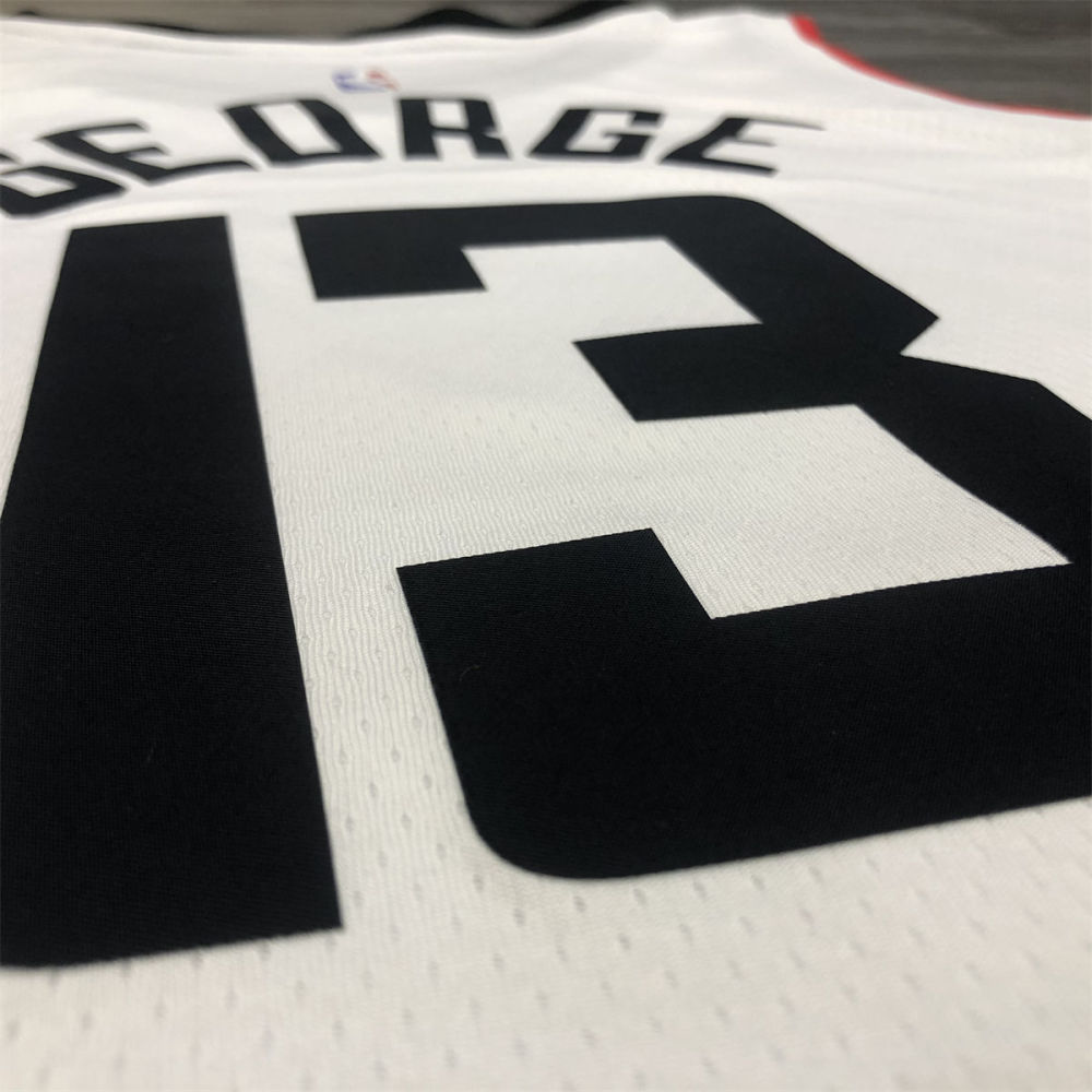 NBA Los Angeles Clippers V neck White Jersey GEORGE#13 S-XXL
