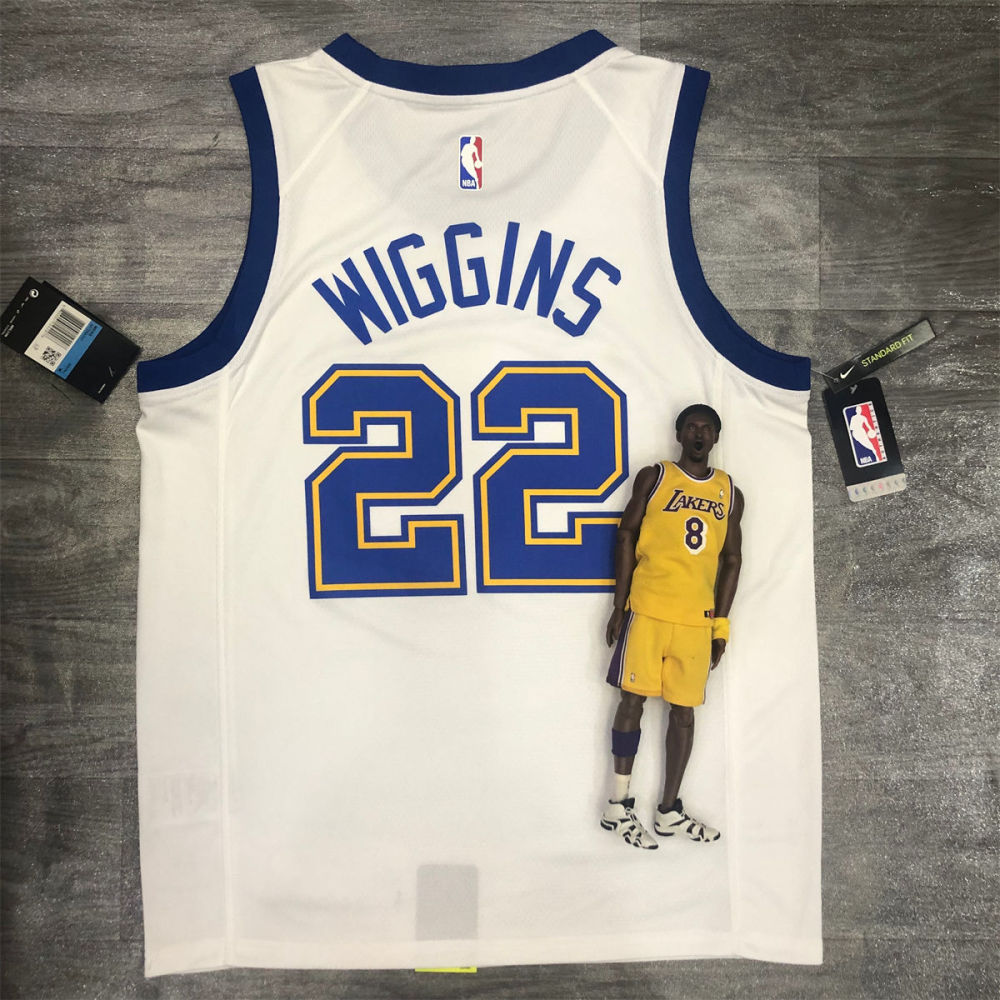 NBA Golden State Warriors Round neck White Jersey WIGGINS#22 S-XXL