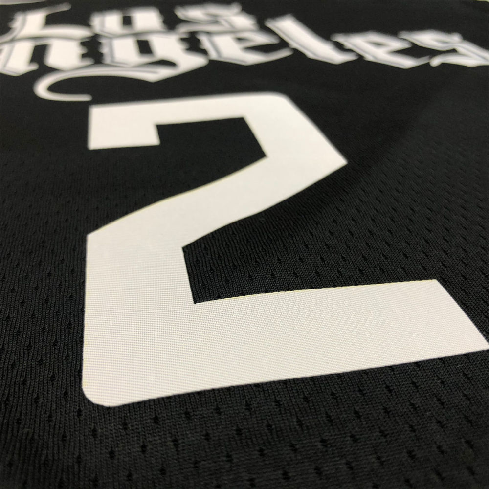 NBA Los Angeles Clippers V neck Black Jersey LEONARD#2 S-XXL