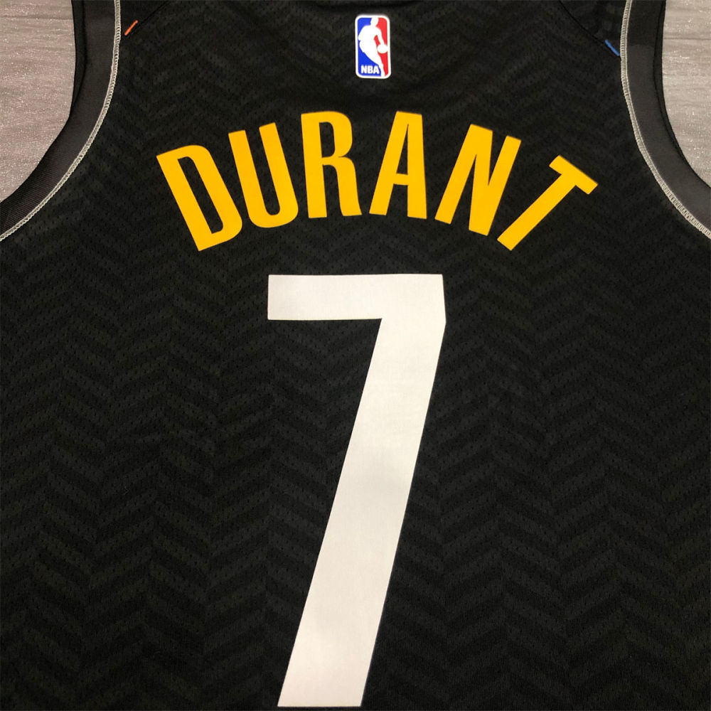 NBA Brooklyn Nets V neck Black Jersey Durant#7 S-XXL