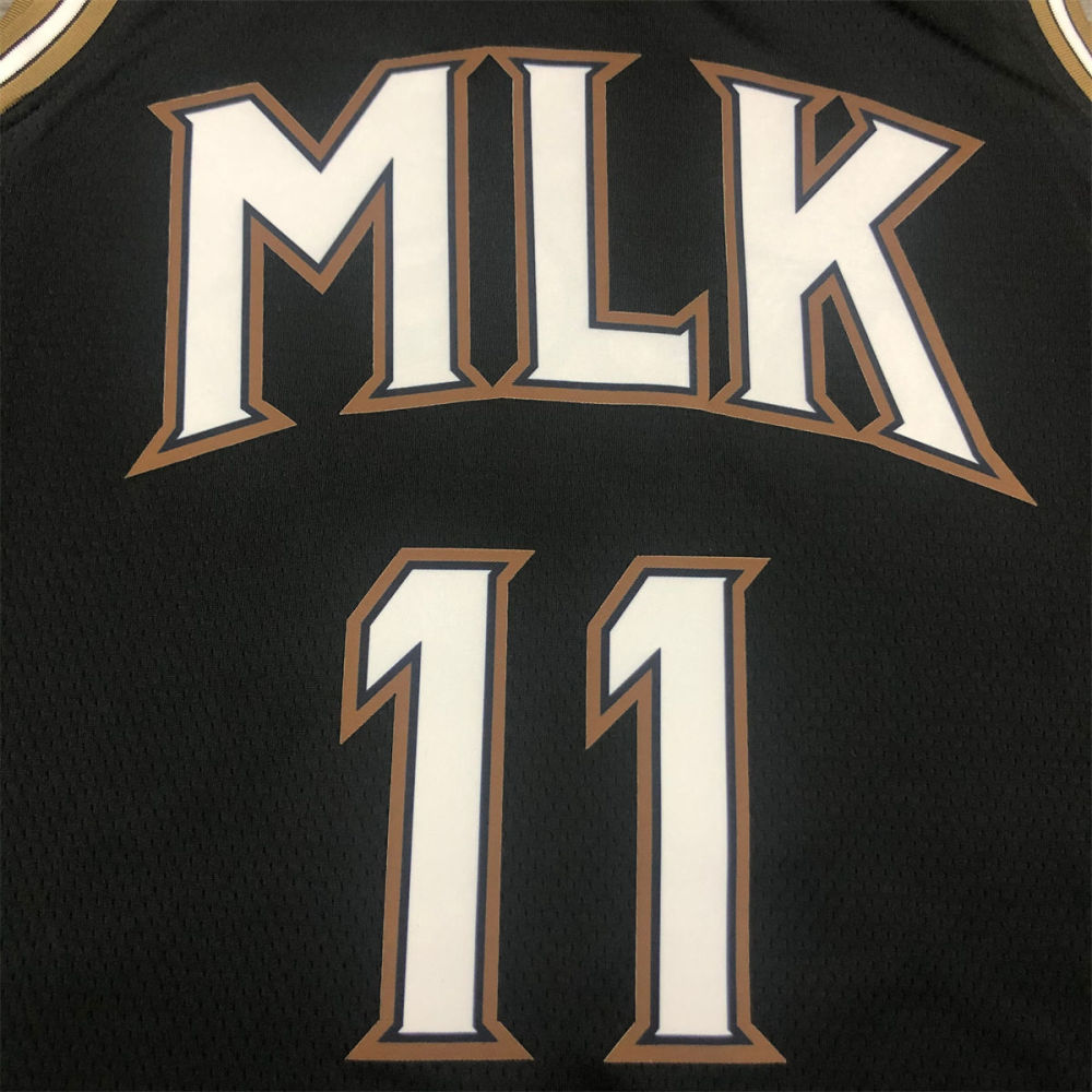 NBA Altanta Hawks Round Neck Black Jersey YOUNG#11 S-XXL