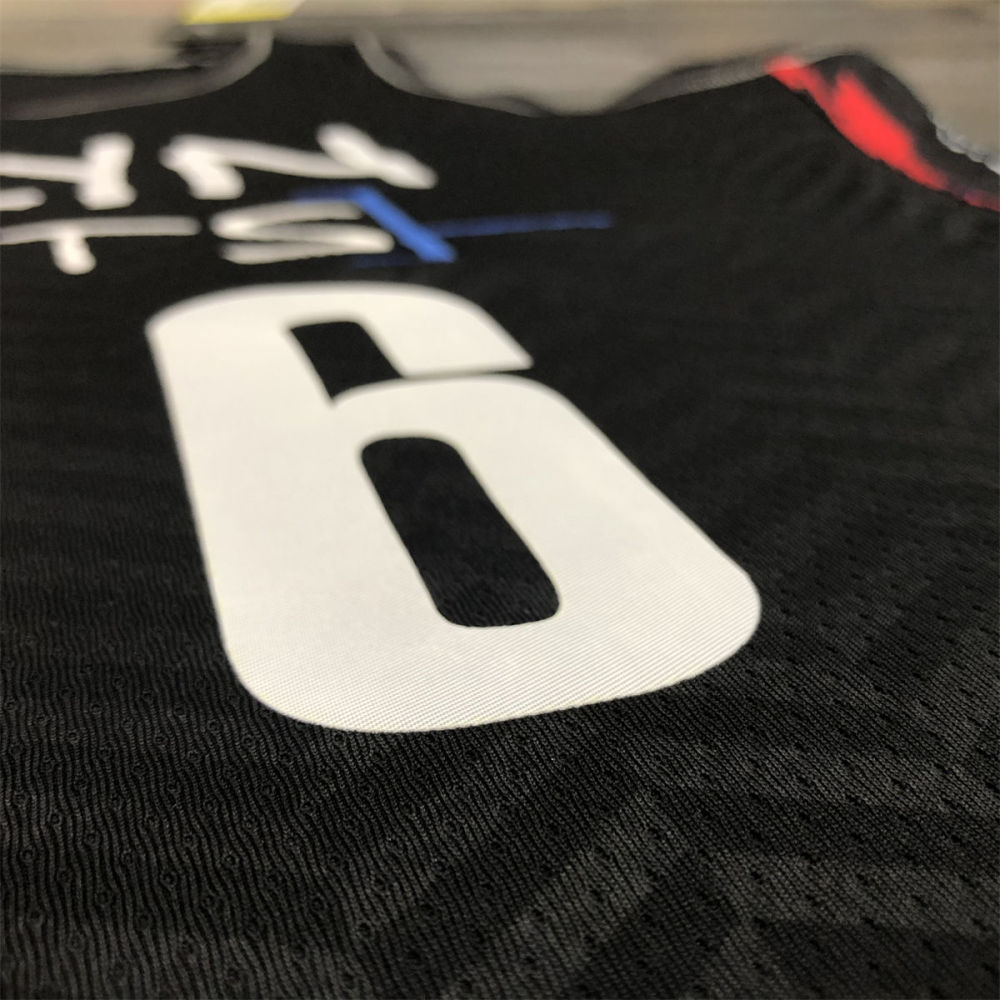 NBA Brooklyn Nets V neck Black Jersey JORDAN#6 S-XXL