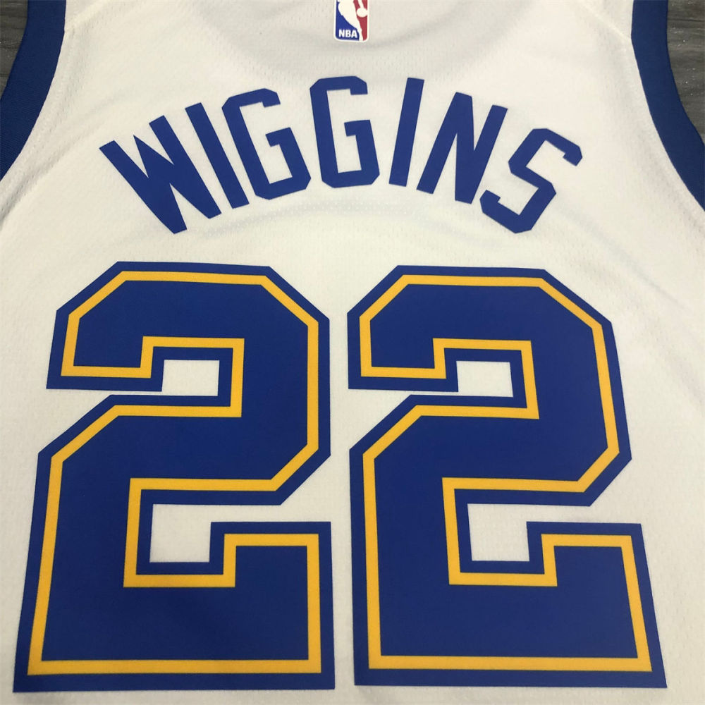 NBA Golden State Warriors Round neck White Jersey WIGGINS#22 S-XXL