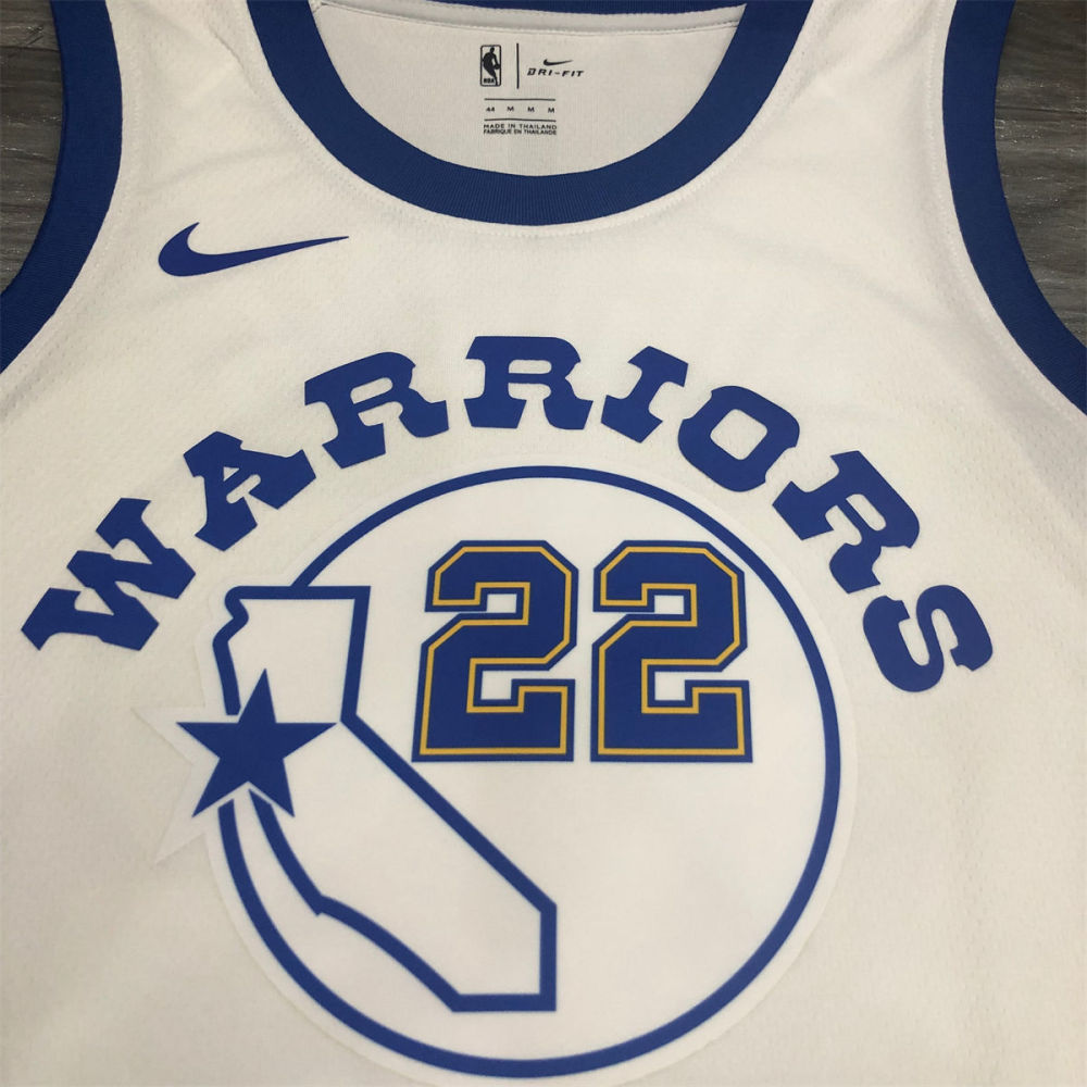 NBA Golden State Warriors Round neck White Jersey WIGGINS#22 S-XXL