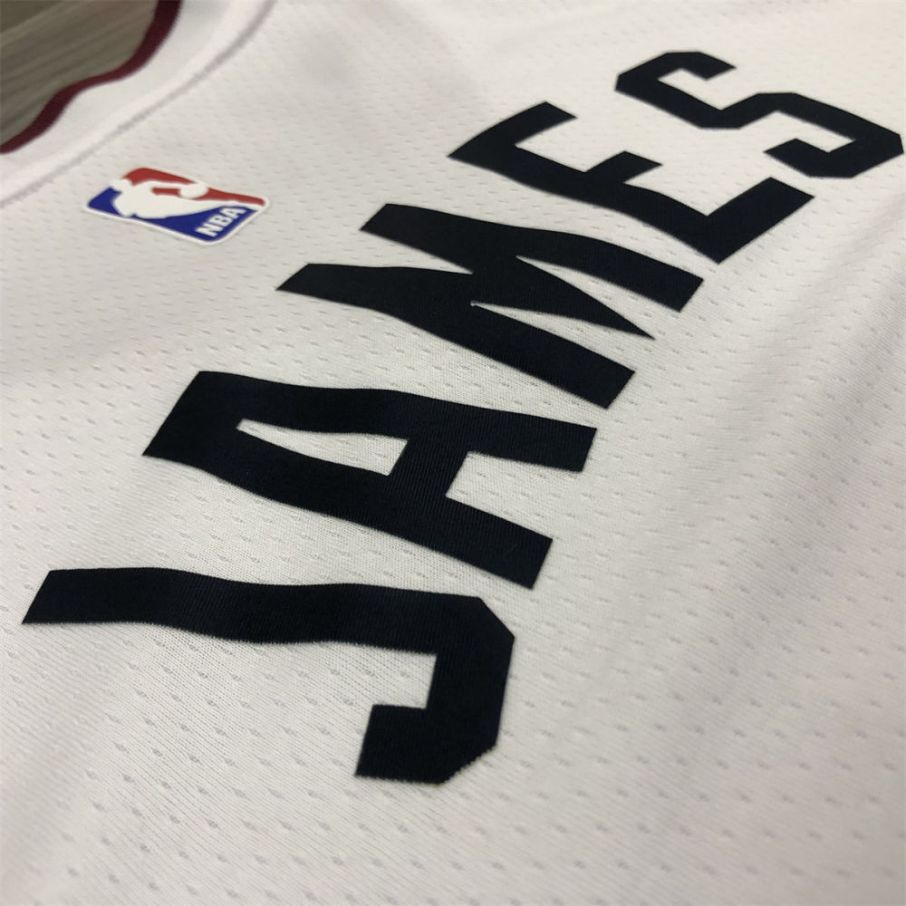 NBA Miami Hearts V-Neck White Jersey JAMES#6 S-XXL