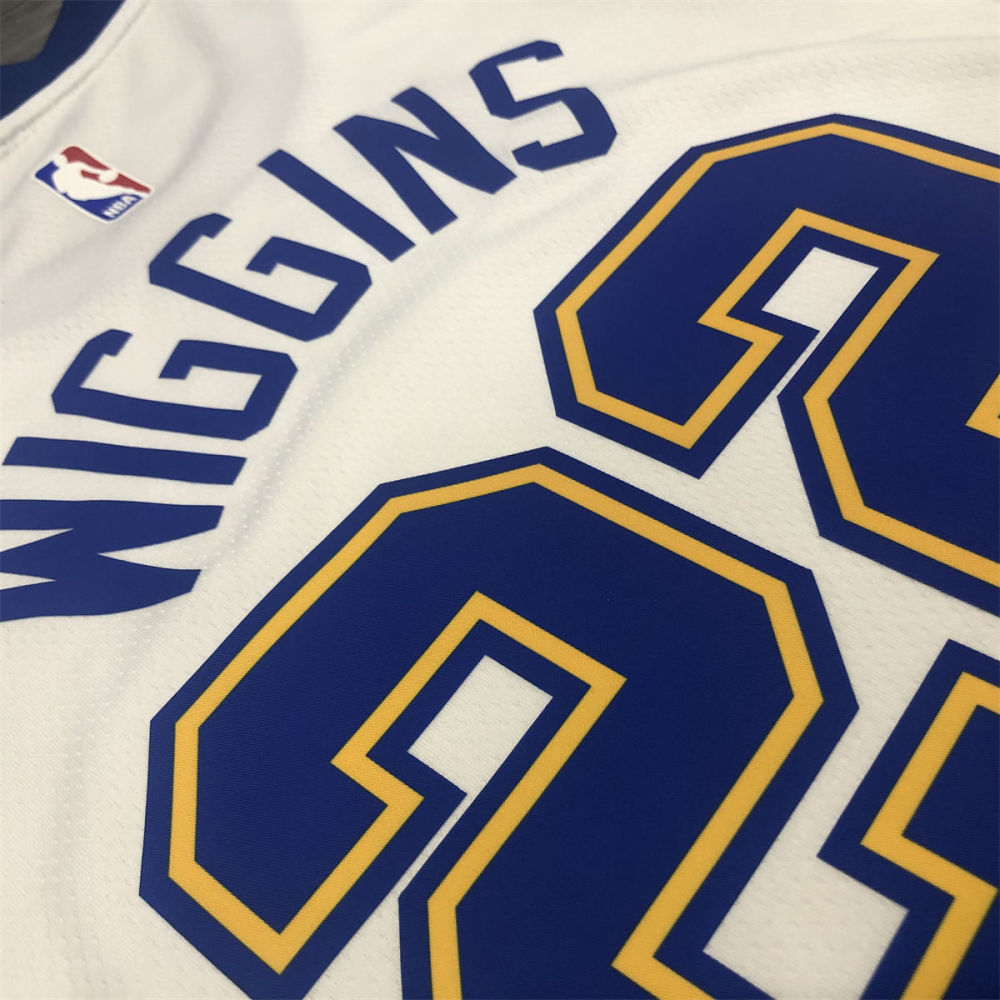 NBA Golden State Warriors Round neck White Jersey WIGGINS#22 S-XXL
