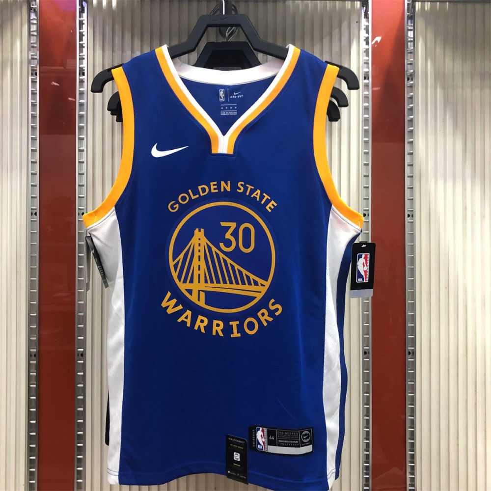 NBA Golden State Warriors V neck Blue Jersey CURRY#30 S-XXL