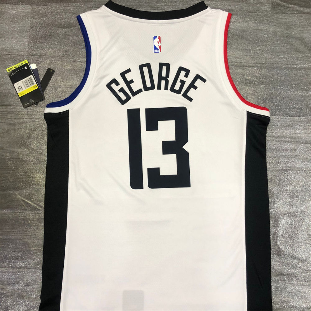 NBA Los Angeles Clippers V neck White Jersey GEORGE#13 S-XXL