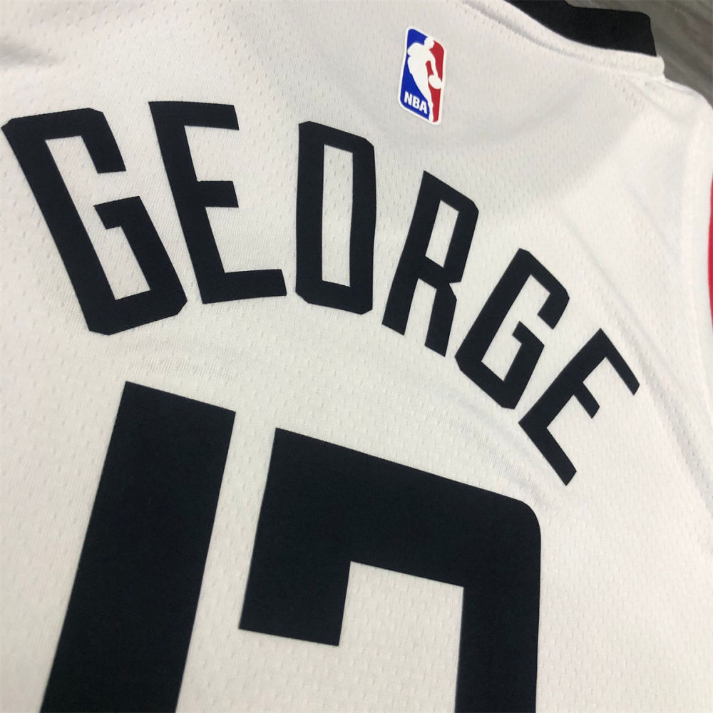 NBA Los Angeles Clippers V neck White Jersey GEORGE#13 S-XXL