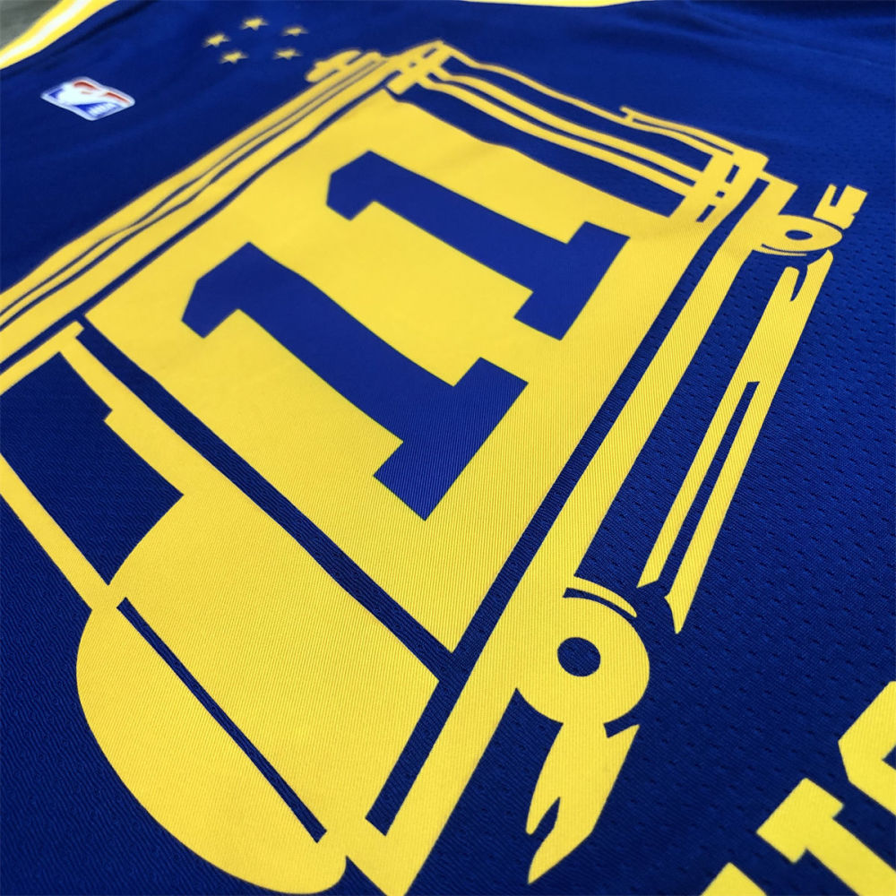 NBA Golden State Warriors Round neck Blue Jersey THOMPSON#11 S-XXL