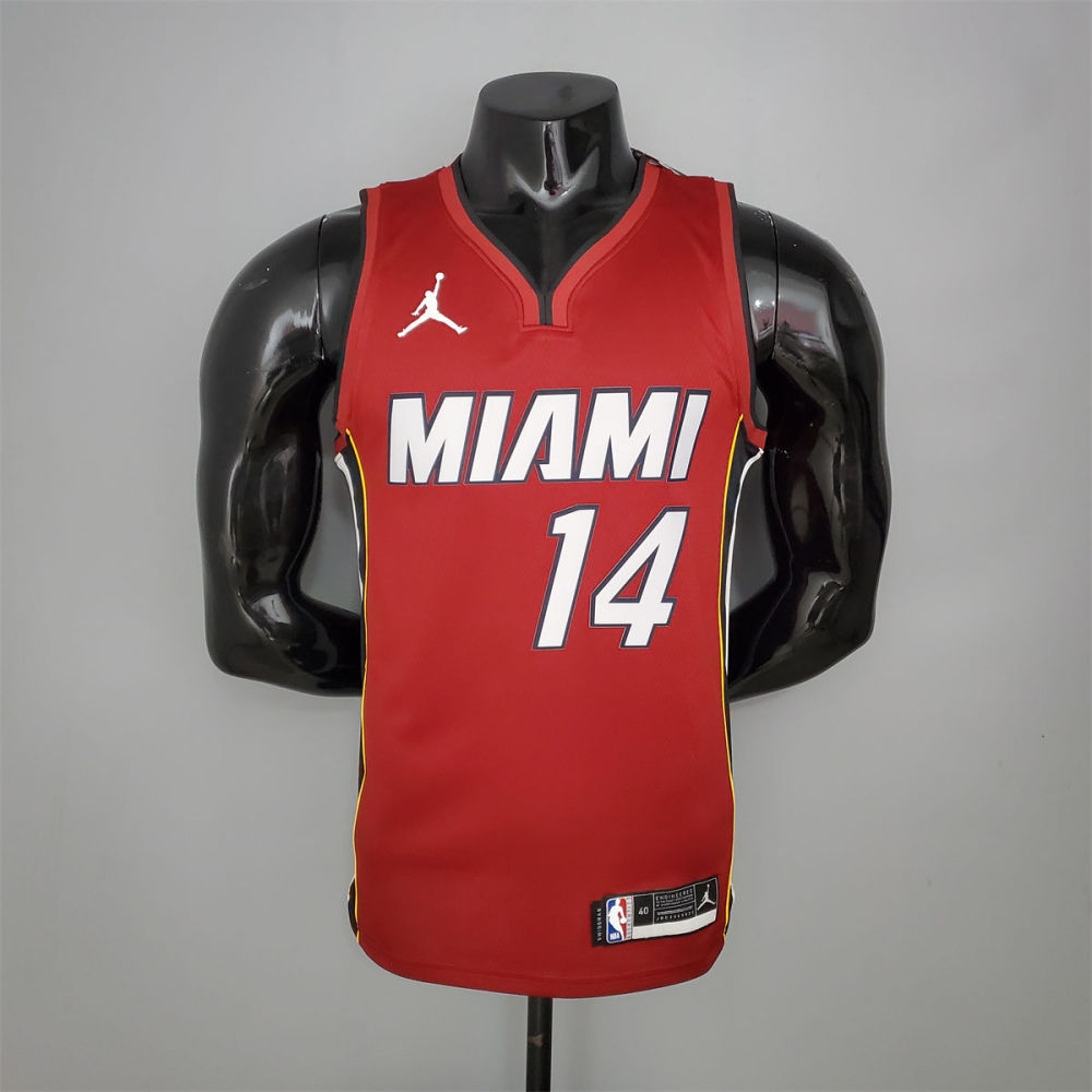 NBA Miami Hearts V-Neck Red Jersey HERRO#14 S-XXL