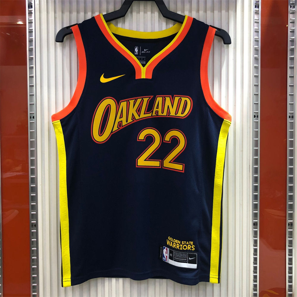 NBA Golden State Warriors V neck Black Jersey WIGGINS#22 S-XXL