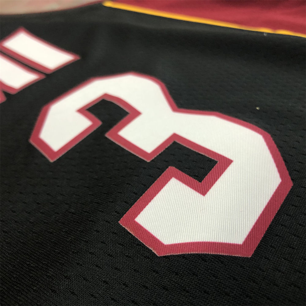 NBA Miami Hearts V-Neck Black Jersey WADE#3 S-XXL