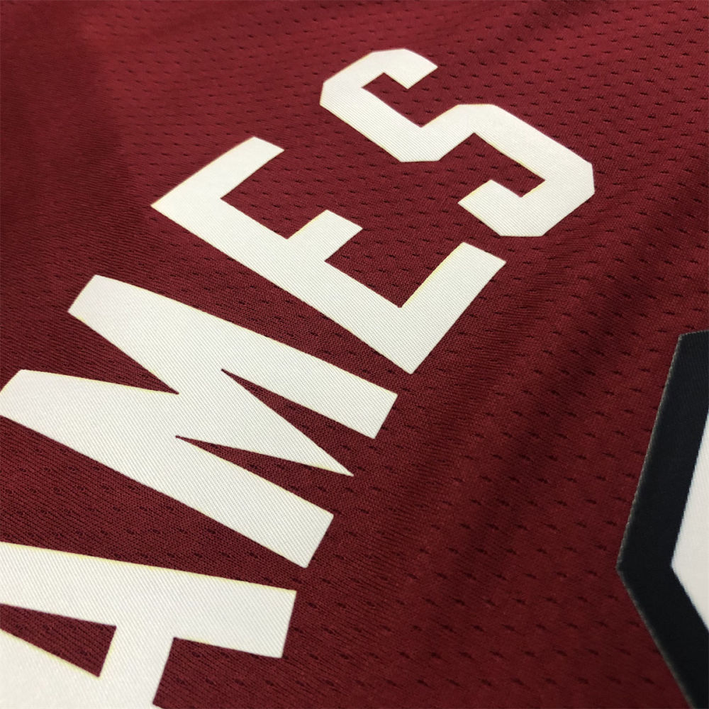 NBA Miami Hearts V-Neck Red Jersey JAMES#6 S-XXL