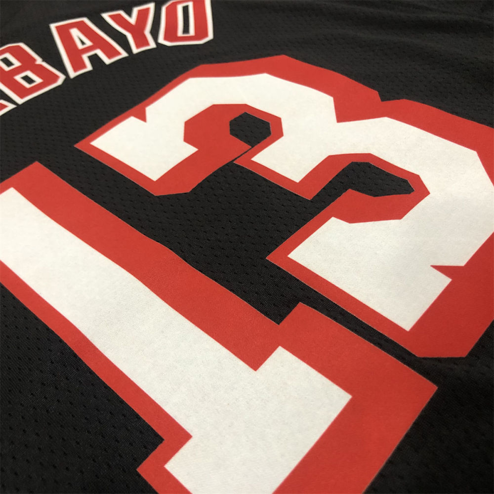NBA Miami Hearts round neck Black Jersey ADEBAYO#13 S-XXL