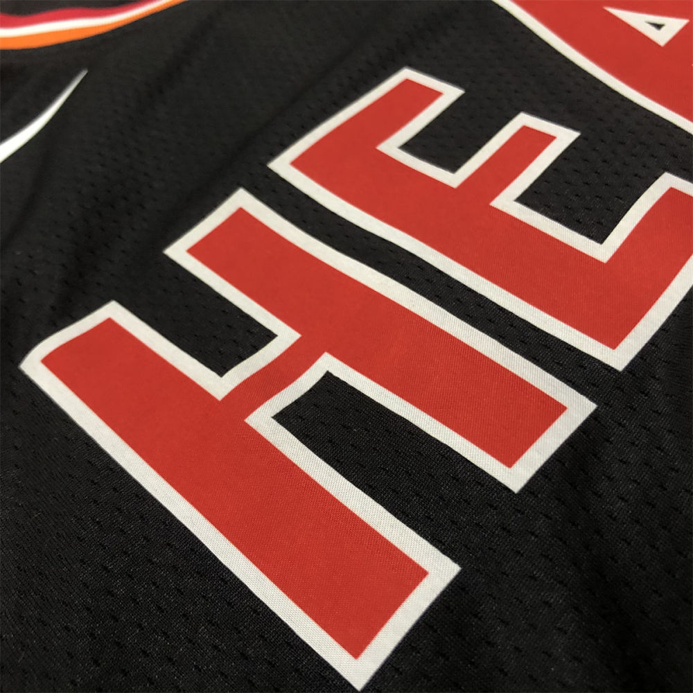 NBA Miami Hearts round neck Black Jersey ADEBAYO#13 S-XXL