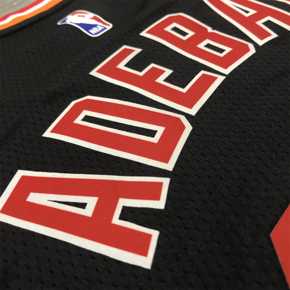 NBA Miami Hearts round neck Black Jersey ADEBAYO#13 S-XXL
