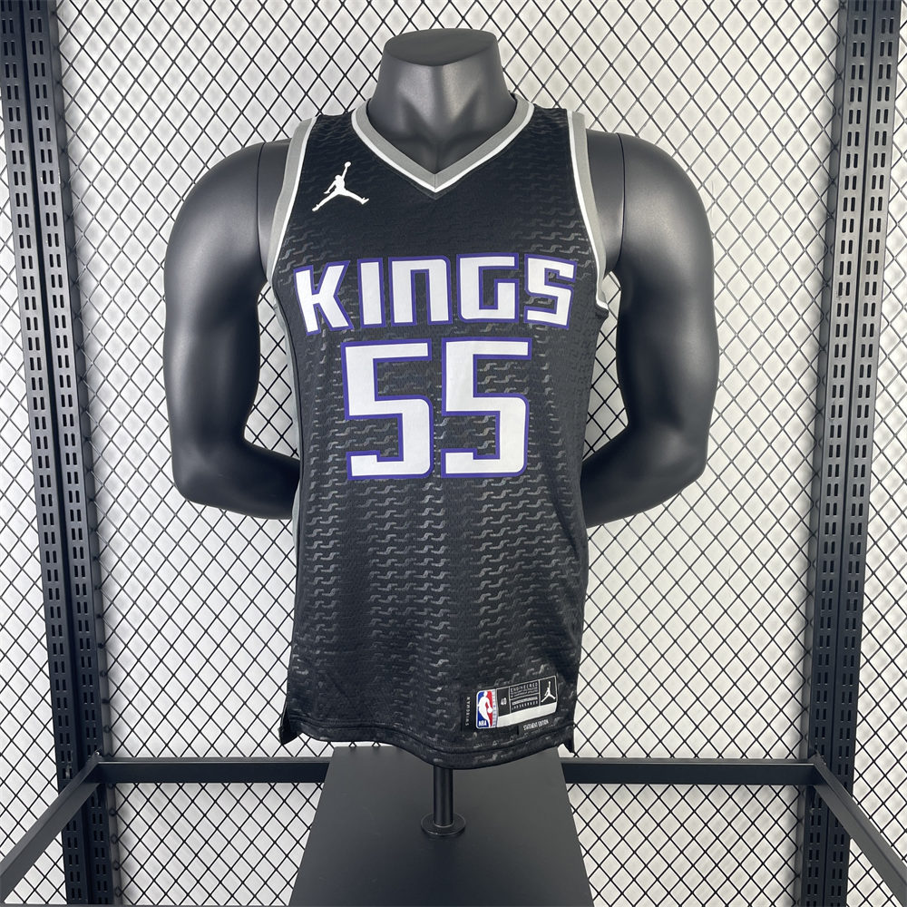 NBA Scaramento Kings V-Neck Black jersey WILLIAMS#55 S-XXL