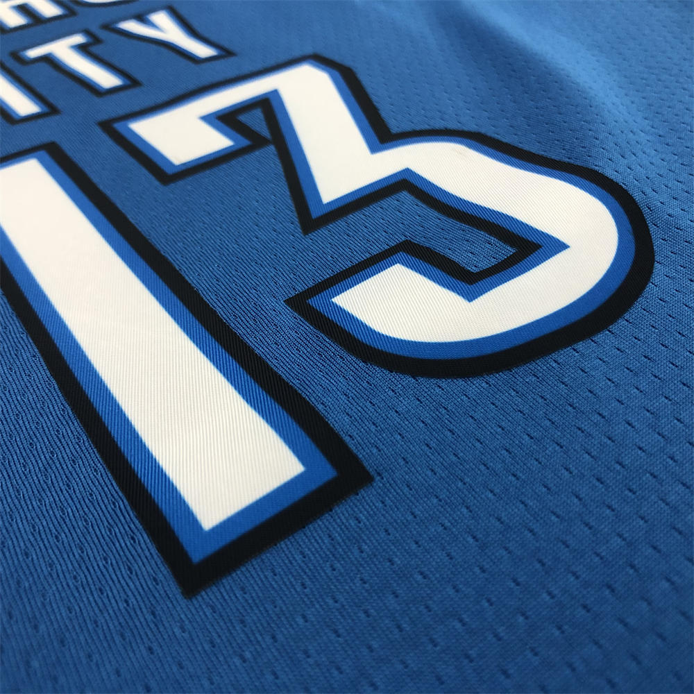 NBA Oklahoma City Thunder V-Neck Blue Jersey HARDEN#13 S-XXL