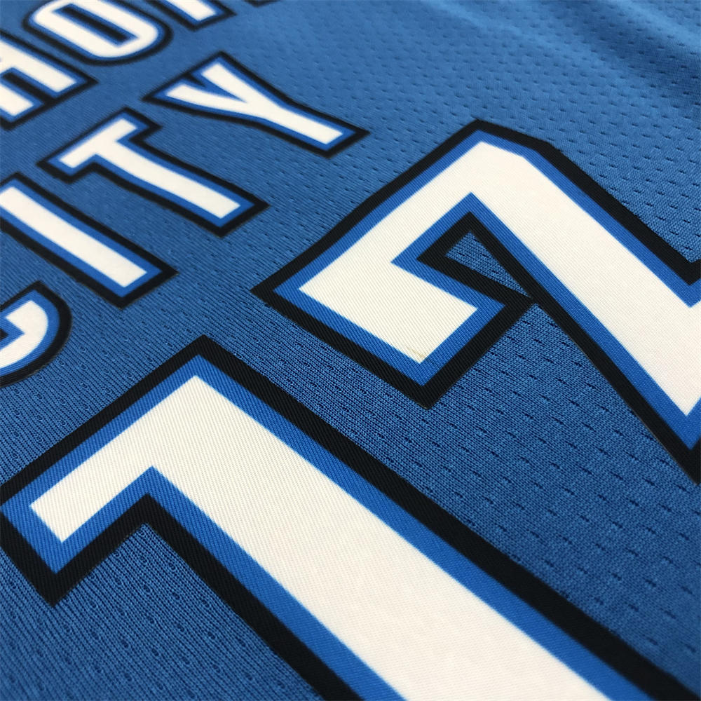 NBA Oklahoma City Thunder V-Neck Blue Jersey HARDEN#13 S-XXL